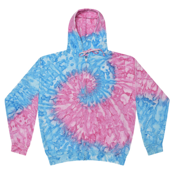 Tie-Dyed Full-Zip Hooded Sweatshirt Thumbnail